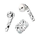 Air Pods 専用 デザインスキンシール airpods エアポッド apple アップル AirPods 第一世代(2016)airpods2 第二世代(2019)対応 イヤホン カバー デコレーション アクセサリー デコシール 007160 自転車 模様