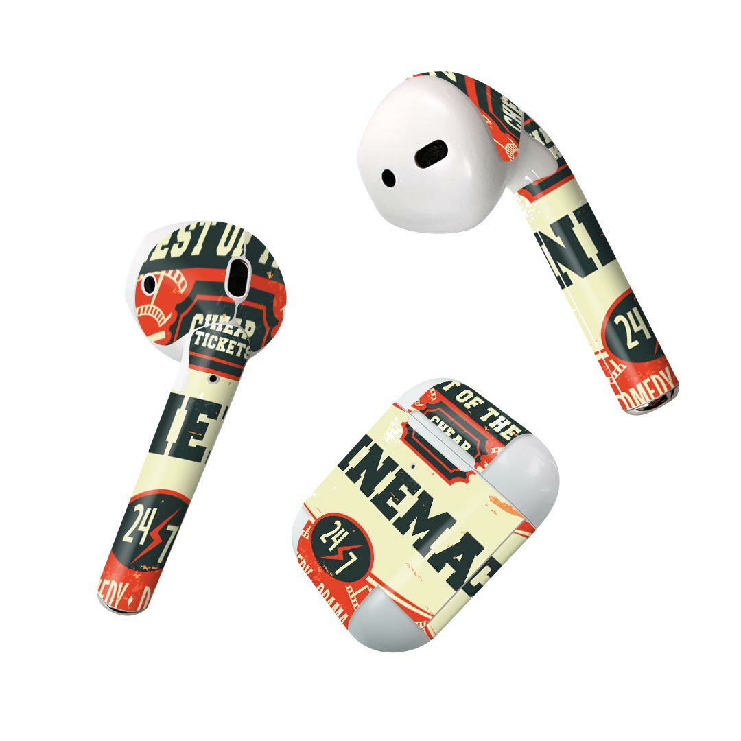 Air Pods 専用 デザインスキンシール airpods エアポッド apple アップル AirPods 第一世代（2016）air..
