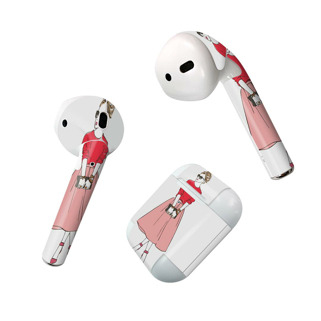 Air Pods 専用 デザインスキンシール airpods エアポッド apple アップル AirPods 第一世代（2016）air..