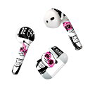 Air Pods 専用 デザインスキンシール airpods エアポッド apple アップル AirPods 第一世代(2016)airpods2 第二世代(2019)対応 イヤホン カバー デコレーション アクセサリー デコシール 010973 パンダ 動物 サングラス