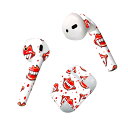 Air Pods 専用 デザインスキンシール airpods エアポッド apple アップル AirPods 第一世代(2016)airpods2 第二世代(2019)対応 イヤホン カバー デコレーション アクセサリー デコシール 011704 唇 牙 赤(2)