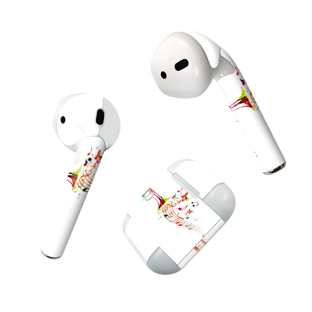 Air Pods 専用 デザインスキンシール airpods エアポッド apple アップル AirPods 第一世代（2016）air..