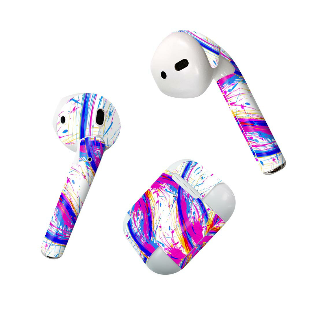 Air Pods 専用 デザインスキンシール airpods エアポッド apple アップル AirPods 第一世代（2016）air..