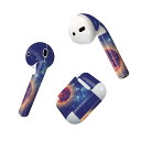 Air Pods 専用 デザインスキンシール airpods エアポッド apple アップル AirPods 第一世代（2016）airpods2 第二世代（2019）対応 イヤホン カバー デコレーション アクセサリー デコシール 011808 宇宙　星　惑星