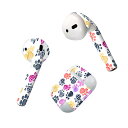 Air Pods 専用 デザインスキンシール airpods エアポッド apple アップル AirPods 第一世代（2016）airpods2 第二世代（2019）対応 イヤホン カバー デコレーション アクセサリー デコシール 013497 犬　足跡　動物