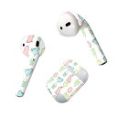 Air Pods 専用 デザインスキンシール airpods エアポッド apple アップル AirPods 第一世代(2016)airpods2 第二世代(2019)対応 イヤホン カバー デコレーション アクセサリー デコシール 014080 うさぎ 鳥 ハート