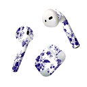 Air Pods 専用 デザインスキンシール airpods エアポッド apple アップル AirPods 第一世代(2016)airpods2 第二世代(2019)対応 イヤホン カバー デコレーション アクセサリー デコシール 014103 ハイビスカス 花 リーフ