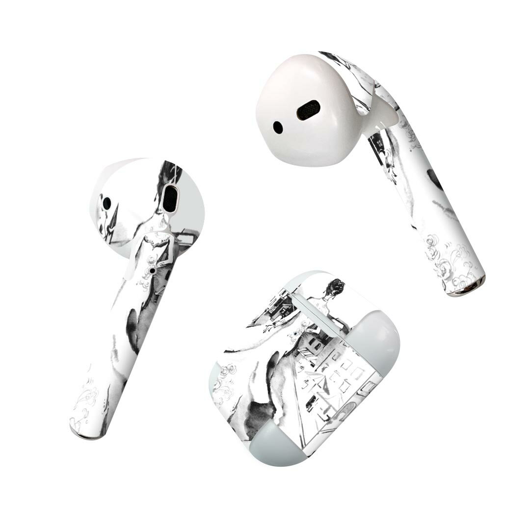 Air Pods 専用 デザインスキンシール airpods エアポッド apple アップル AirPods 第一世代（2016）air..