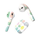 Air Pods 専用 デザインスキンシール airpods エアポッド apple アップル AirPods 第一世代(2016)airpods2 第二世代(2019)対応 イヤホン カバー デコレーション アクセサリー デコシール 015290 7 卵 ウサギ イースター カラフル パステル