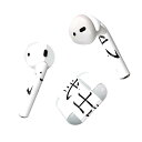 Air Pods 専用 デザインスキンシール airpods エアポッド apple アップル AirPods 第一世代(2016)airpods2 第二世代(2019)対応 イヤホン カバー デコレーション アクセサリー デコシール 017717 日本語 文字 熟語 武士 文字 日本語(2)