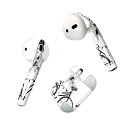 Air Pods 専用 デザインスキンシール airpods エアポッド apple アップル AirPods 第一世代(2016)airpods2 第二世代(2019)対応 イヤホン カバー デコレーション アクセサリー デコシール 017773 女の子 女の子 白黒 自転車