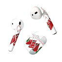Air Pods 専用 デザインスキンシール airpods エアポッド apple アップル AirPods 第一世代(2016)airpods2 第二世代(2019)対応 イヤホン カバー デコレーション アクセサリー デコシール 017776 クリスマス 靴下 クリスマス かわいい