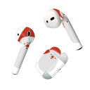Air Pods 専用 デザインスキンシール airpods エアポッド apple アップル AirPods 第一世代(2016)airpods2 第二世代(2019)対応 イヤホン カバー デコレーション アクセサリー デコシール 017815 クリスマス サンタさん クリスマス