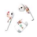 Air Pods 専用 デザインスキンシール airpods エアポッド apple アップル AirPods 第一世代(2016)airpods2 第二世代(2019)対応 イヤホン カバー デコレーション アクセサリー デコシール 017817 クリスマス サンタ プレゼント クリスマス