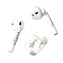 Air Pods 専用 デザインスキンシール airpods エアポッド apple アップル AirPods 第一世代(2016)airpods2 第二世代(2019)対応 イヤホン カバー デコレーション アクセサリー デコシール 017827 クリスマス ツリー 雪 天使 クリスマス
