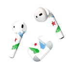 Air Pods 専用 デザインスキンシール airpods エアポッド apple アップル AirPods 第一世代（2016）airpods2 第二世代（2019）対応 イヤホン カバー デコレーション アクセサリー デコシール 018813 国旗 djibouti ジブチ