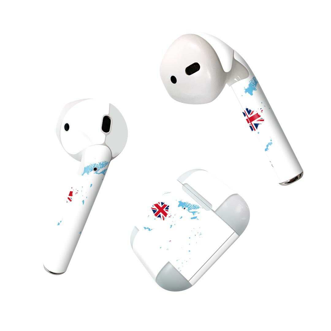 Air Pods 専用 デザインスキンシール airpods エアポッド apple アップル AirPods 第一世代（2016）airpods2 第二世代（2019）対応 イヤホン カバー デコレーション アクセサリー デコシール 018826 国旗 fiji フィジー