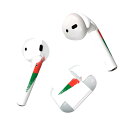 Air Pods 専用 デザインスキンシール airpods エアポッド apple アップル AirPods 第一世代(2016)airpods2 第二世代(2019)対応 イヤホン カバー デコレーション アクセサリー デコシール 018878 国旗 madagascar マダガスカル(2)