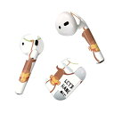 Air Pods 専用 デザインスキンシール airpods エアポッド apple アップル AirPods 第一世代（2016）airpods2 第二世代（2019）対応 イヤホン カバー デコレーション アクセサリー デコシール 019098 イラスト アニマル キッズ