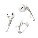 Air Pods 専用 デザインスキンシール airpods エアポッド apple アップル AirPods 第一世代（2016）airpods2 第二世代（2019）対応 イヤホン カバー デコレーション アクセサリー デコシール 019168 フォント 文字 x アルファベット