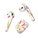 Air Pods 専用 デザインスキンシール airpods エアポッド apple アップル AirPods 第一世代（2016）airpods2 第二世代（2019）対応 イヤホン カバー デコレーション アクセサリー デコシール 019291 フォント 文字 v アルファベット