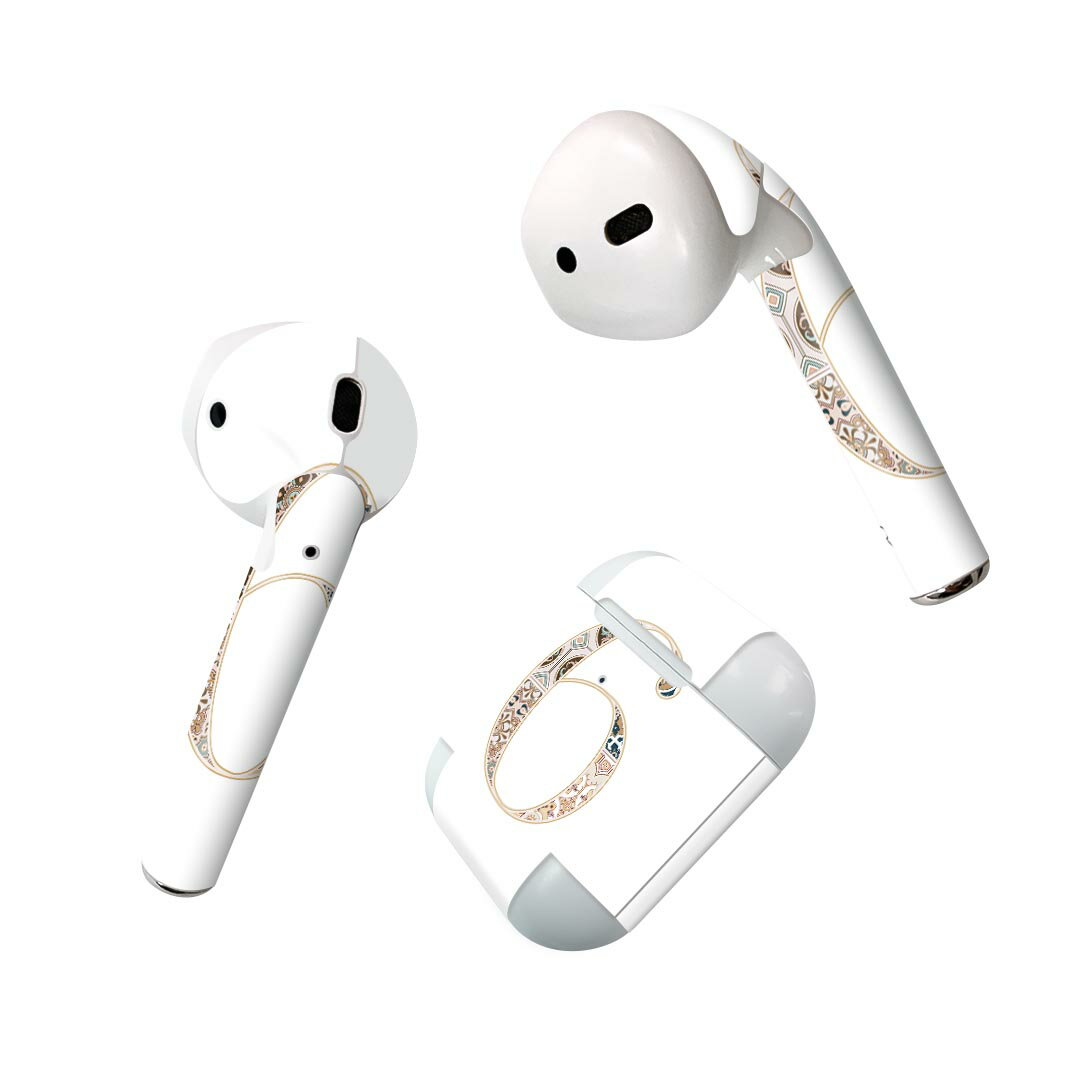 Air Pods 専用 デザインスキンシール airpods エアポッド apple アップル AirPods 第一世代(2016)airpods2 第二世代(2019)対応 イヤホン カバー デコレーション アクセサリー デコシール 019601 フォント 文字 6