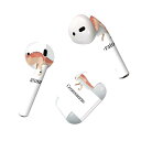 Air Pods 専用 デザインスキンシール airpods エアポッド apple アップル AirPods 第一世代(2016)airpods2 第二世代(2019)対応 イヤホン カバー デコレーション アクセサリー デコシール 019772 恐竜 恐竜 Ceratosaurus ケラトサウルス(2)