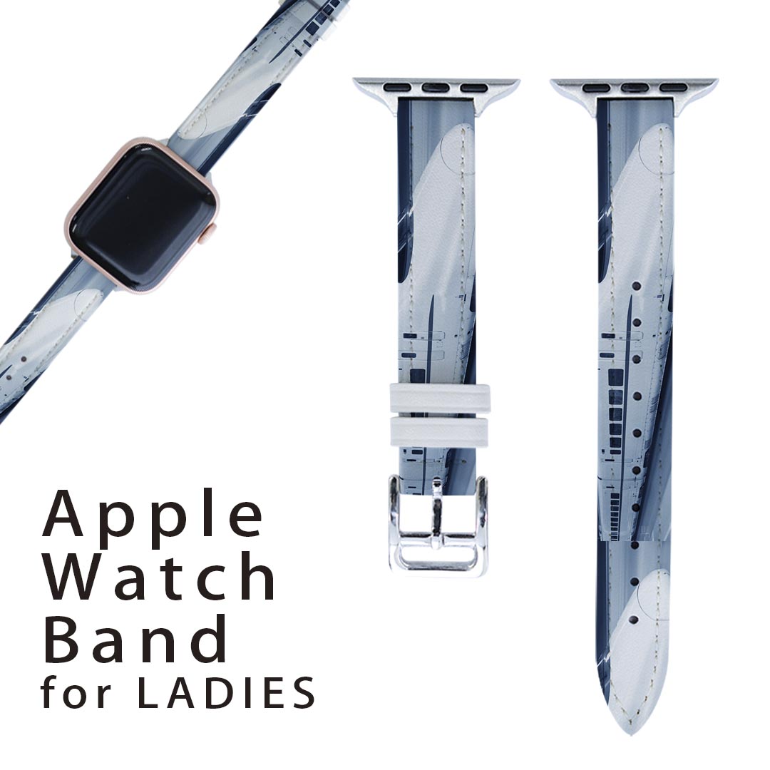 アップルウォッチ 用 バンド Apple Watch 用 取替 レザー ベルト 女性 38mm 40mm 41mm レディース AppleWatch用 全シリーズ対応 初代・Series2・Series3・Series4・Series5・Series6・Series7・SE 対応 000868 新幹線