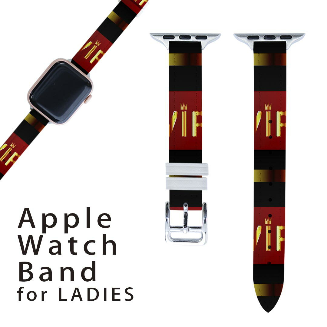商品特徴・高品質なマイクロファイバーPUレザーを使用したApple Watchオリジナルバンド・38mmタイプ40mm 41mm兼用 初代・Series2・Series3・Series4・Series5・Series6・Series7・SE 対応・オリジナルのデザインで個性あるオシャレなバンドを。・高級感溢れるレザー（PU）製は、汚れにくく高性能プリンターで綺麗にオリジナルのバンド・ベルトを作成頂けます。注意事項画像はサンプルです。ご覧の環境によっては多少色味に違いを感じる場合がございます。 イメージと違った、モニターと色味が異なるという理由での交換や返金はご対応出来かねます。ご注文後に1点1点制作する受注生産品のため、不良品以外のご返品や交換は固くお断り致します。サイズの選択間違いも保証対象外となりますため、ご注文の際は必ずお使いの端末とご注文のサイズをご確認下さい。発送について完全受注生産のハンドメイド商品となりますので、既製品と比べて発送までお時間を頂いています。 基本的に決済確認後、2?3営業日、最大で10営業日での発送となります。繁忙期や休業日明けの場合はさらに時間がかかる場合があります。 その際には別途メールにてご連絡致します。メール便の場合、発送日から到着までに2?4日ほどかかる場合が多く、紛失などの保障もご対応できかねます。あらかじめご了承下さい。▼女性用・男性用　全商品はこちらから▼