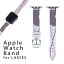 アップルウォッチ 用 バンド Apple Watch 用 取替 レザー ベルト 女性 38mm 40mm 41mm レディース AppleWatch用 全シリーズ対応 初代・Series2・Series3・Series4・Series5・Series6・Series7・SE 対応 005738 花　　模様