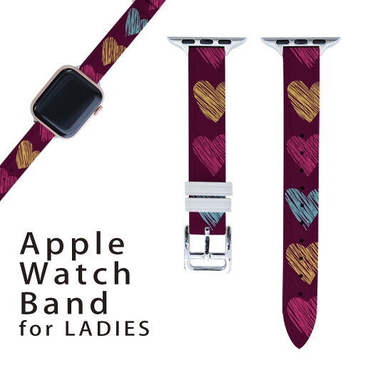 アップルウォッチ 用 バンド Apple Watch 用 取替 レザー ベルト 女性 38mm 40mm 41mm レディース AppleWatch用 全シリーズ対応 初代・Series2・Series3・Series4・Series5・Series6・Series7・SE 対応 006379 ハート 模様 アップルウォッチ 用 バンド Apple Watch 用 取替 レザー ベルト 女性 38mm 40mm 41mm レディース AppleWatch用 全シリーズ対応 初代・Series2・Series3・Series4・Series5・Series6・Series7・SE 対応 006379 ハート 模様