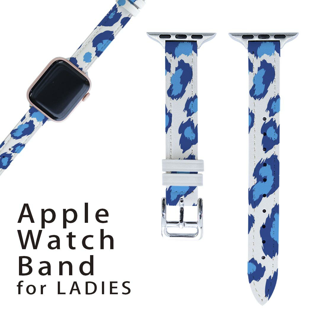 アップルウォッチ 用 バンド Apple Watch 用 取替 レザー ベルト 女性 38mm 40mm 41mm レディース AppleWatch用 全シリーズ対応 初代・Series2・Series3・Series4・Series5・Series6・Series7・SE 対応 006812 ドクロ 骸骨 模様