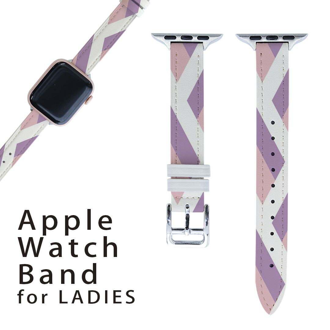 アップルウォッチ 用 バンド Apple Watch 用 取替 レザー ベルト 女性 38mm 40mm 41mm レディース AppleWatch用 全シリーズ対応 初代・Series2・Series3・Series4・Series5・Series6・Series7・SE 対応 007101 ピンク 模様