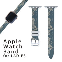 アップルウォッチ 用 バンド Apple Watch 用 取替 レザー ベルト 女性 38mm 40mm 41mm レディース AppleWatch用 全シリーズ対応 初代・Series2・Series3・Series4・Series5・Series6・Series7・SE 対応 010466 乗り物　バイク　レトロ