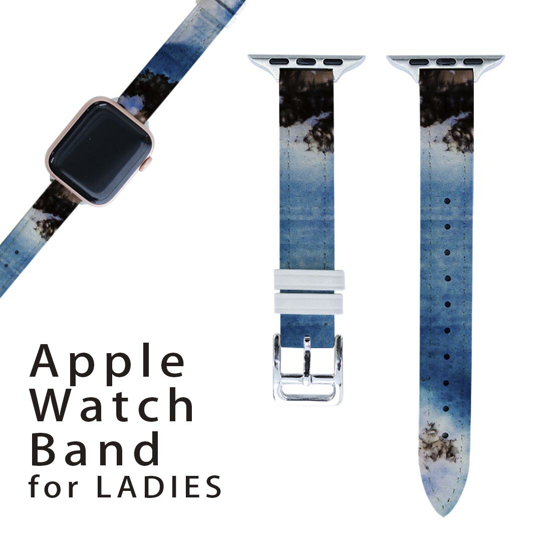 アップルウォッチ 用 バンド Apple Watch 用 取替 レザー ベルト 女性 38mm 40mm 41mm レディース AppleWatch用 全シリーズ対応 初代・Series2・Series3・Series4・Series5・Series6・Series7・SE 対応 014432 模様
