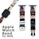 楽天スマコレアップルウォッチ 用 バンド Apple Watch 用 取替 レザー ベルト 男性 42mm 44mm 45mm メンズ AppleWatch用 全シリーズ対応 初代・Series2・Series3・Series4・Series5・Series6・Series7・SE 対応 015415 ハロウィン　カボチャ　お菓子　英字　おばけ