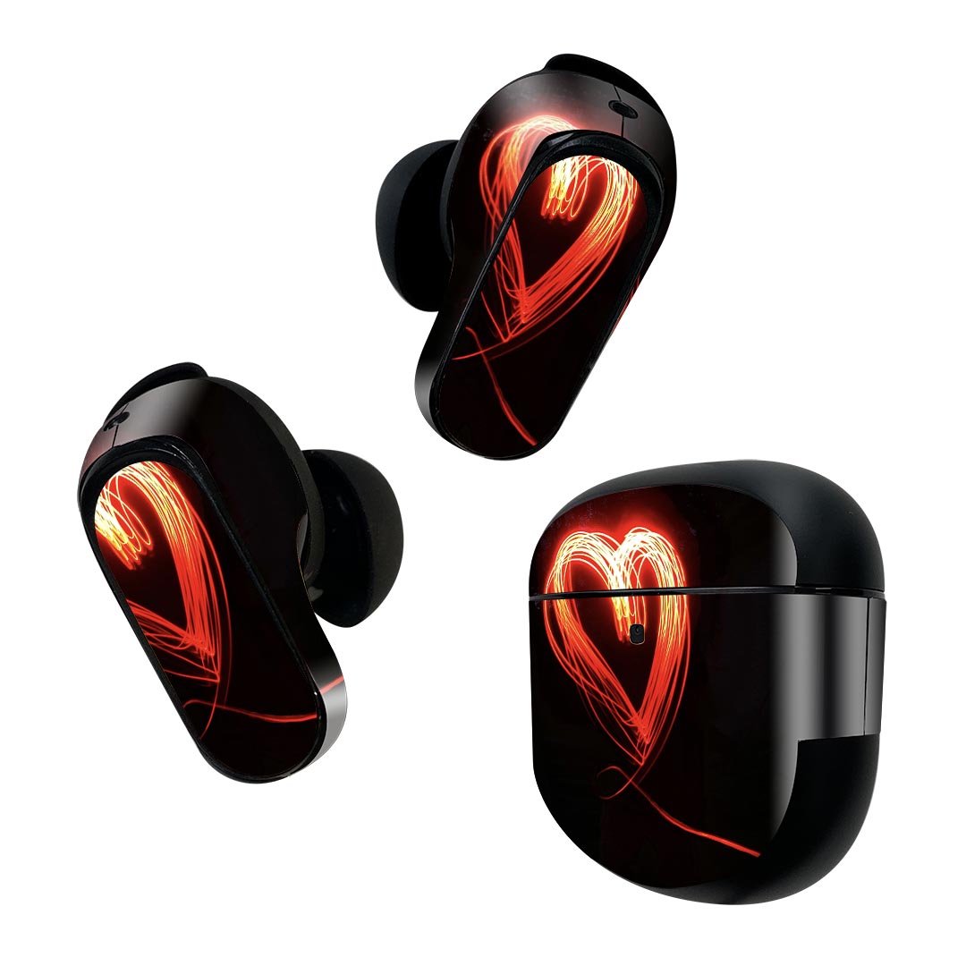 製品名 Bose QuietComfort Earbuds II 専用デザインスキンシール セット内容 Bose QuietComfort Earbuds II 専用シール　イヤホン（左右）3枚、充電ケース用シール 1枚AirPods第3世代専用です。第1?2世代、Proシリーズには対応していません。 商品特徴 再剥離性シートを素材に採用し、細かな位置調整がしやすく貼り直しが容易です。また、エアフリーでもありますので気泡が簡単に逃げるので、キレイに貼ることができます。専用の業務プリンターを使い、商品画像と遜色のない美しい印刷仕上がり。 注意事項 画像はサンプルですので、ご覧の環境によっては多少色味に違いを感じる場合がございます。 イメージと違った、モニターと色味が異なるという理由での交換や返金はご対応出来かねます。スキンシールのみの販売で、機器本体や充電ケース本体は付属しません。シワができた場合、ドライヤーなどで軽く温め、外側に向けてシワを伸ばすように貼ってください。初回貼付時の位置調整や貼り直しは可能ですが、しっかりと押し付けて接着させた後の再剥離、再利用は保証しておりません。また接着部に油分や汚れが付着しますと角の部分は剥がれやすくなりますので、貼付時はあまり触れないようにご注意ください。無地のセミグロスシートにデザインをプリントした商品で、デコなどの加工はございません。 凹凸や光沢があるように見えたり布地や金属を素材にしたように見える商品もありますが、デザインの図版によるものです。印刷時に微妙な画像のズレが生じる場合がございます。ご注文後に1点1点制作する受注生産品の為、不良品以外のご返品や交換は固くお断りします。 商品発送 完全受注生産のハンドメイド商品となりますので、既製品と比べて発送までお時間を頂いています。 基本的に決済確認後2~3営業日、最大で10営業日での発送となります。繁忙期や休業日明けの場合はさらに時間がかかる場合があります。 その際には別途メールにてご連絡致します。メール便の場合、発送日から到着までに2?4日ほどかかる場合が多く、紛失などの保障もご対応できかねます。あらかじめご了承下さい。