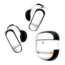 Bose QuietComfort Earbuds II 用 スキンシール ボーズ イヤバッズ2 用 ステッカー 本体3セット ケース1セット 保護 フィルム デコ たばこ 煙 000202(2)