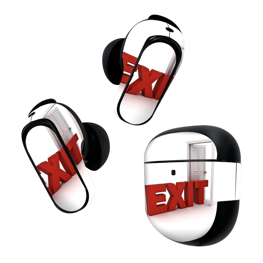 Bose QuietComfort Earbuds II 用 スキンシール ボーズ イヤバッズ2 用　ステッカー　本体3セット ケー..