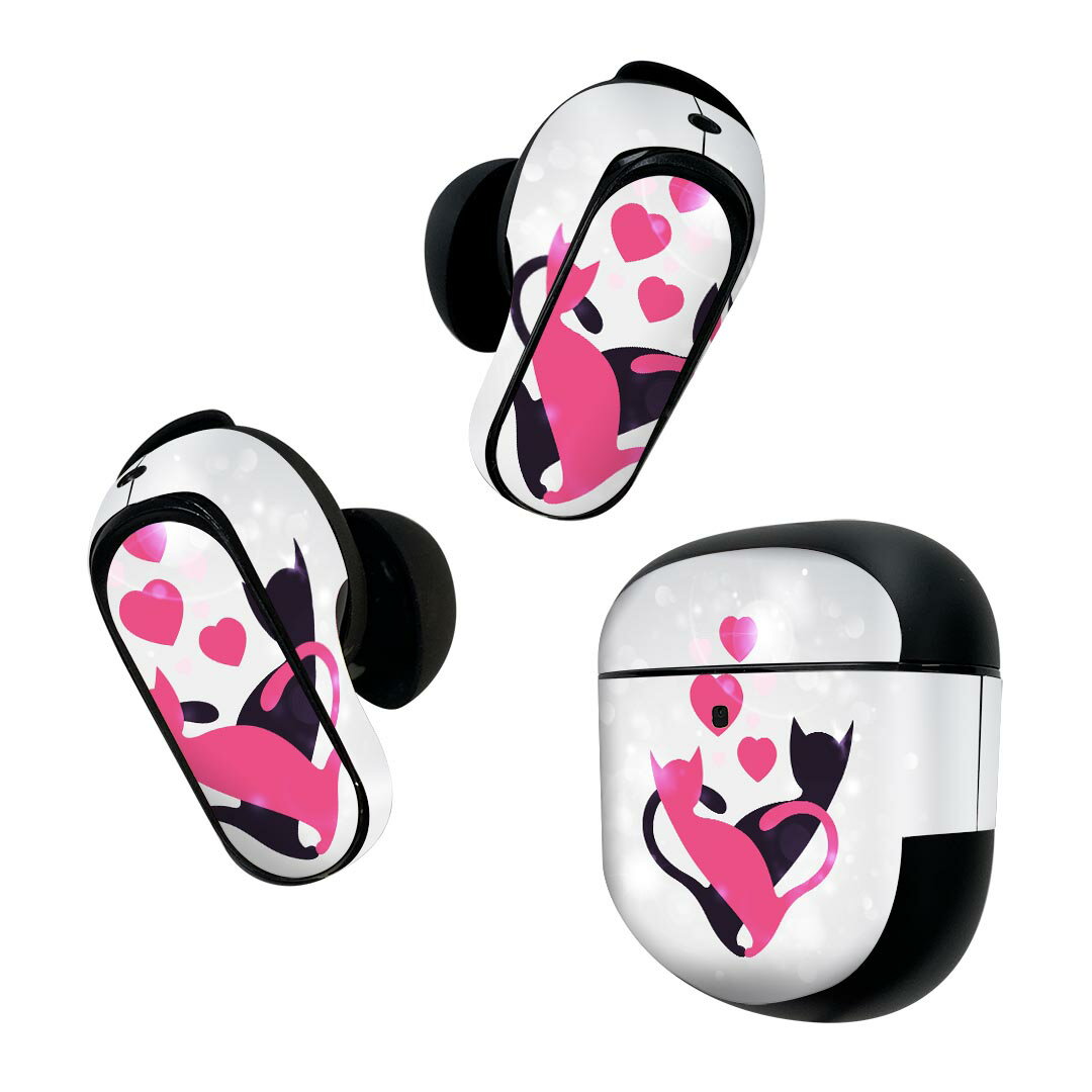 Bose QuietComfort Earbuds II 用 スキンシール ボーズ イヤバッズ2 用　ステッカー　本体3セット ケー..