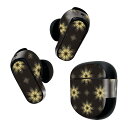 Bose QuietComfort Earbuds II 用 スキンシール ボーズ イヤバッズ2 用 ステッカー 本体3セット ケース1セット 保護 フィルム デコ ペイズリー ダマスク 花 000394(2)