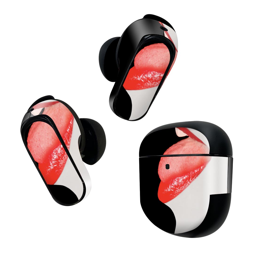 Consumable Goods, Various Parts - Bose QuietComfort Earbuds II 用 スキンシール ボーズ イヤバッズ2 用　ステッカー　本体3セット ケース1セット 保護 フィルム デコ リップ　女の人 000434