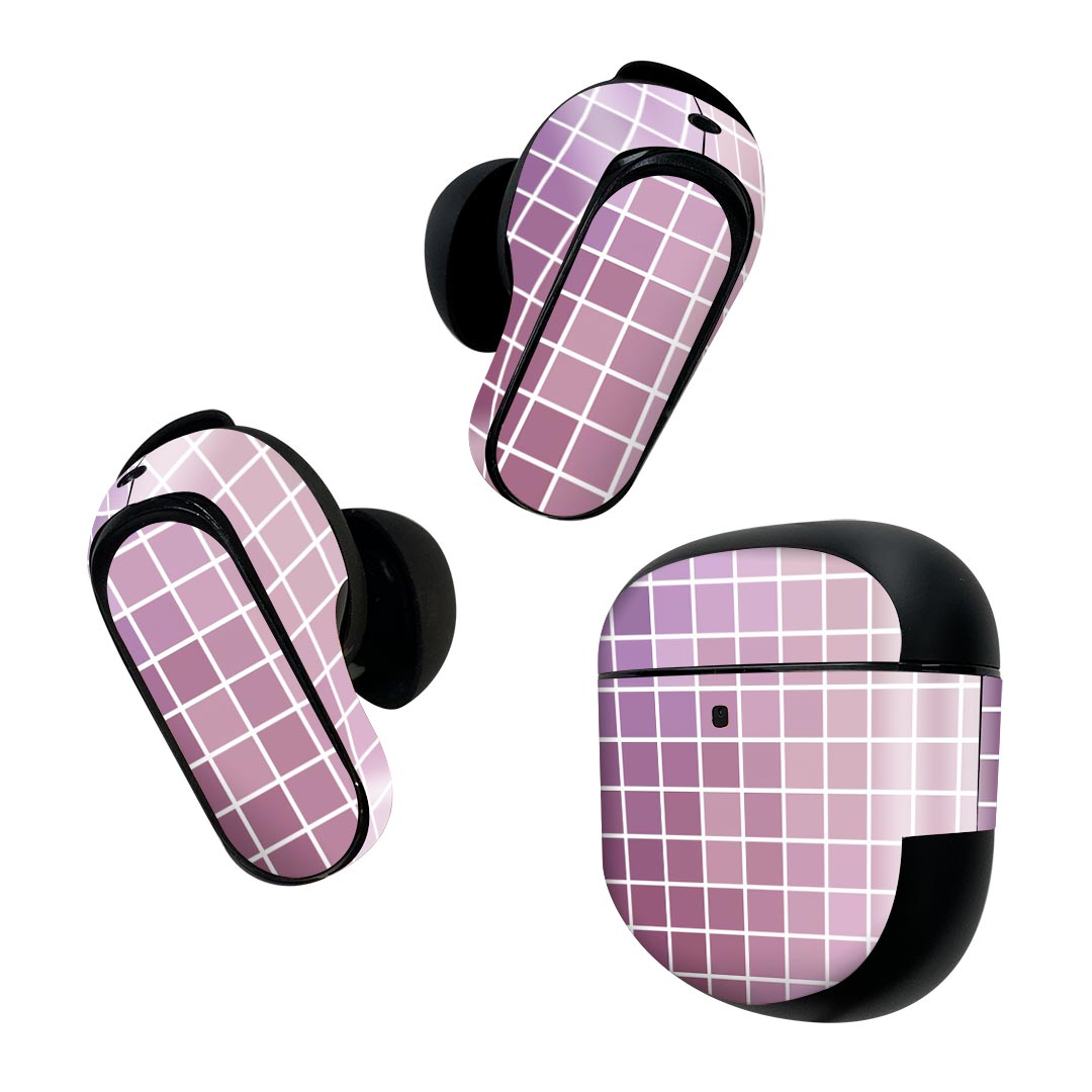 Bose QuietComfort Earbuds II 用 スキンシール ボーズ イヤバッズ2 用　ステッカー　本体3セット ケー..