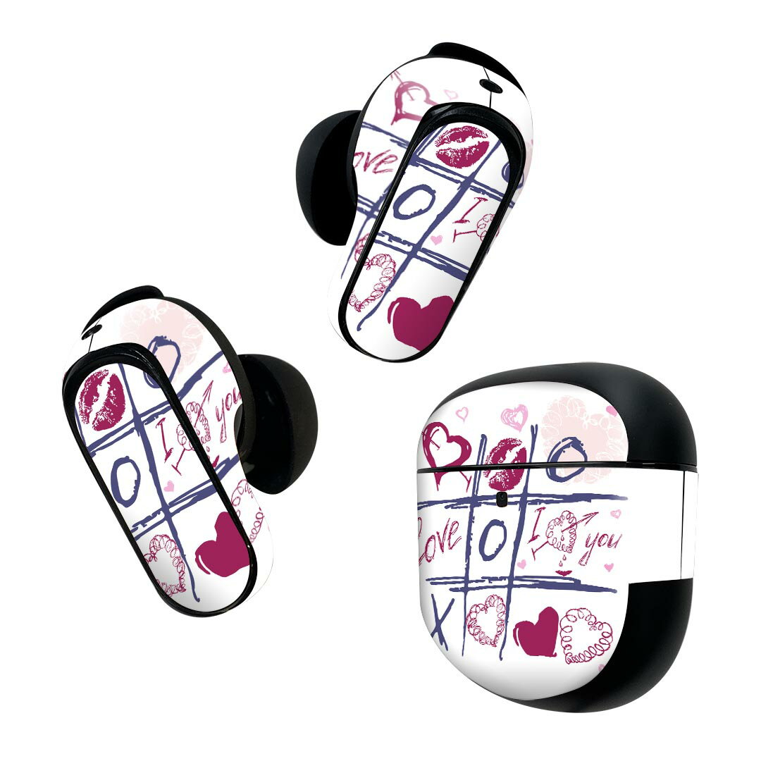 Bose QuietComfort Earbuds II 用 スキンシール ボーズ イヤバッズ2 用　ステッカ...