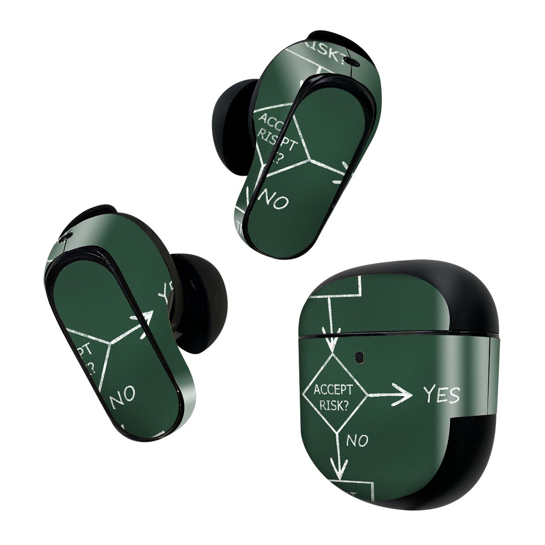 Bose QuietComfort Earbuds II 用 スキンシール ボーズ イヤバッズ2 用　ステッカ...