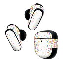 Bose QuietComfort Earbuds II 用 スキンシール ボーズ イヤバッズ2 用 ステッカー 本体3セット ケース1セット 保護 フィルム デコ 英語 カラフル 000925