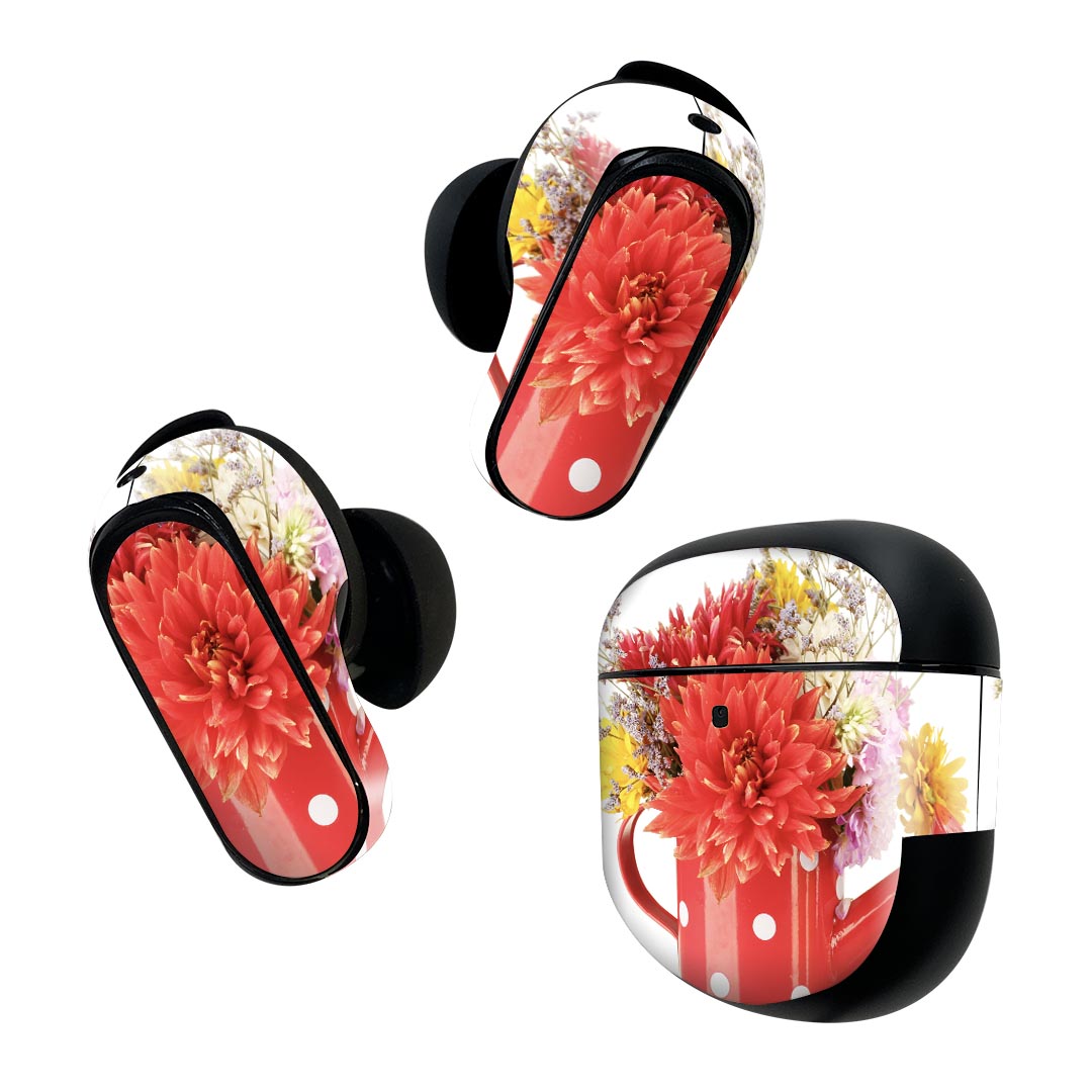 Bose QuietComfort Earbuds II 用 スキンシール ボーズ イヤバッズ2 用　ステッカー　本体3セット ケー..