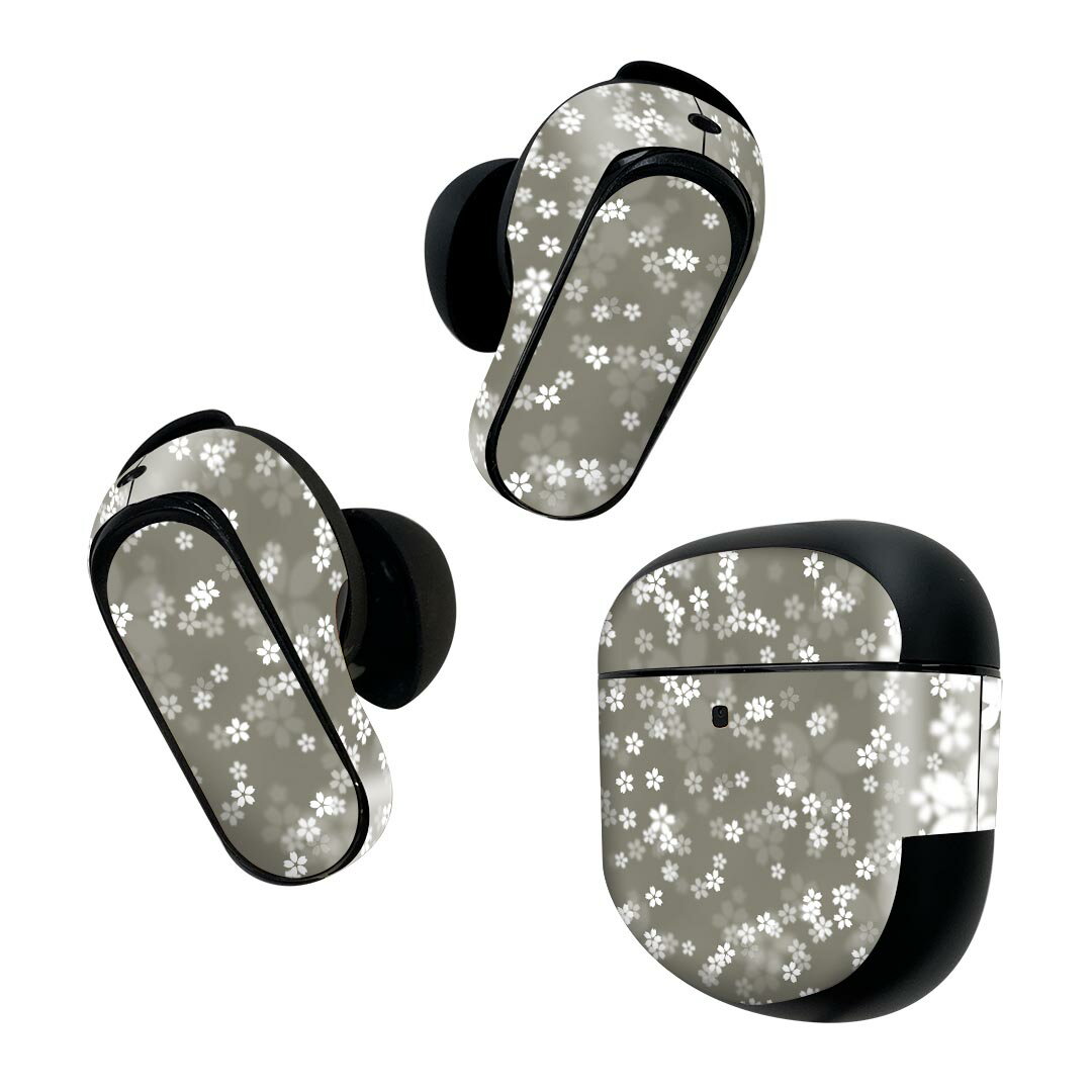 Bose QuietComfort Earbuds II 用 スキンシール ボーズ イヤバッズ2 用　ステッカー　本体3セット ケー..