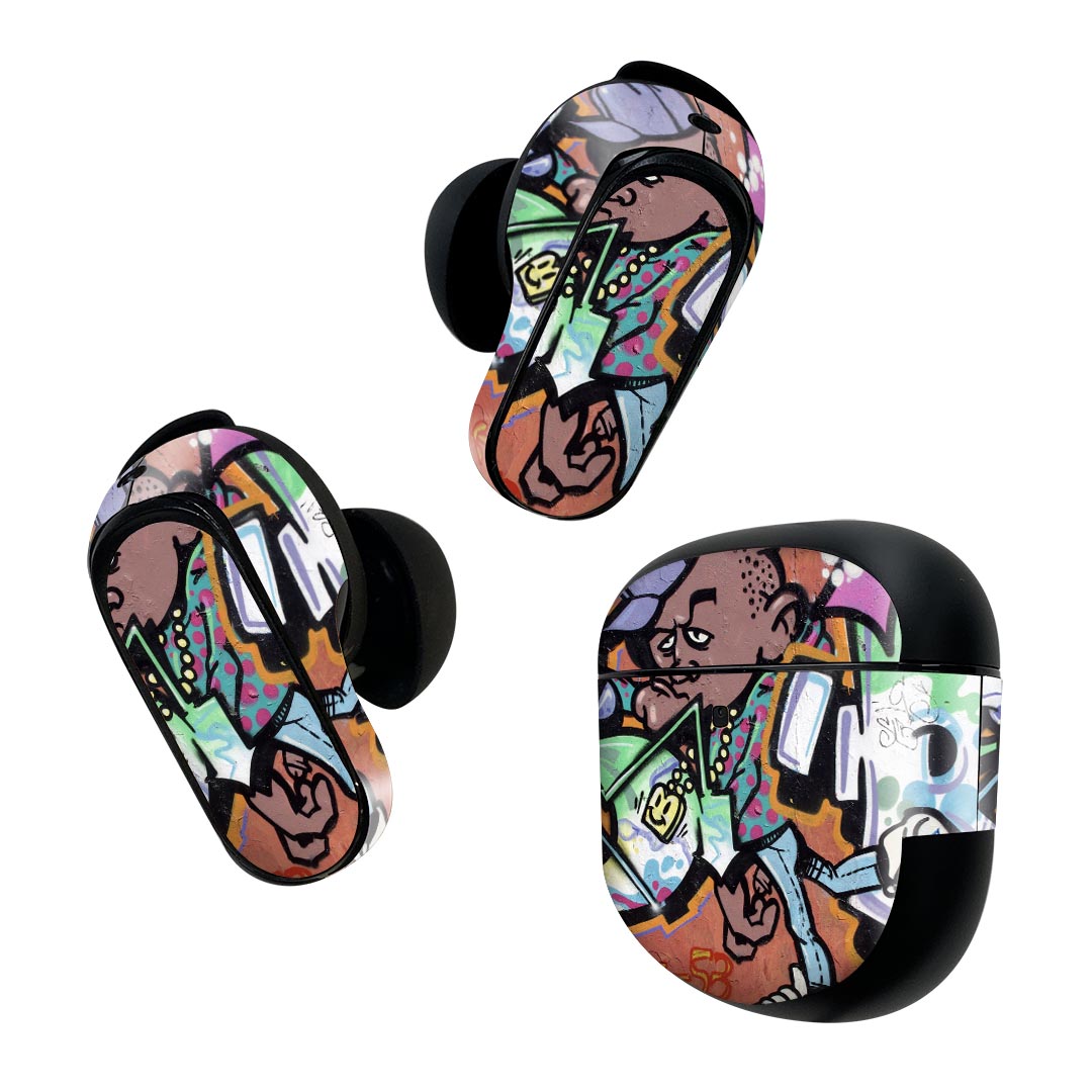 Bose QuietComfort Earbuds II 用 スキンシール ボーズ イヤバッズ2 用　ステッカ...