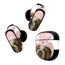 Bose QuietComfort Earbuds II 用 スキンシール ボーズ イヤバッズ2 用 ステッカー 本体3セット ケース1セット 保護 フィルム デコ 犬 うさぎ 001083